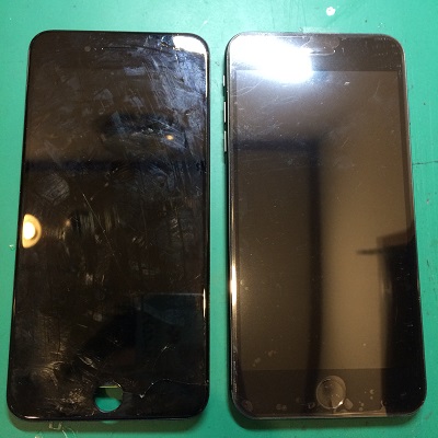 iPhone8 Plus液晶パネル交換後