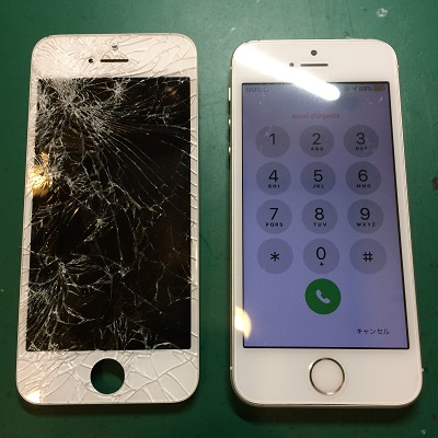 iPhoneSE液晶パネル交換後