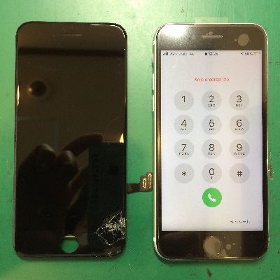 iPhoneSE2画面修理後