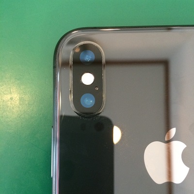 iPhoneXレンズカバー交換後