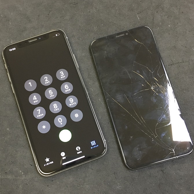 iPhone X 修理画像