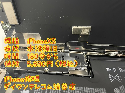 水没復旧　iPhone 　即日