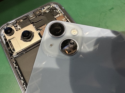 iPhone14　アウトカメラレンズ修理　最安　即日　渋谷　新宿