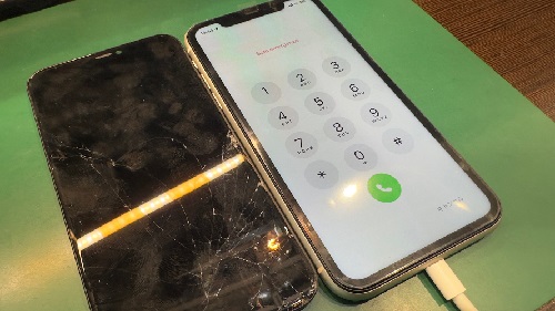 iPhone11　液晶割れ　即日　高田馬場　最安　価格交渉