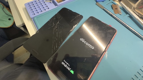 Android　即日　液晶割れ　修理　ダイワンテレコム　高田馬場