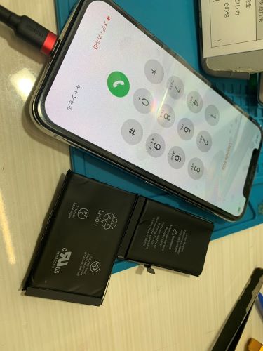 iPhone修理　渋谷　ダイワンテレコム　即日　バッテリー交換