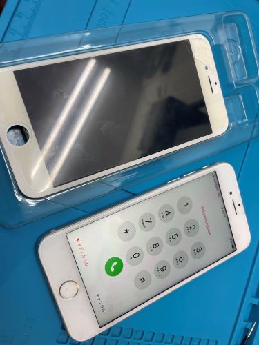 iPhone修理 渋谷  ダイワンテレコム iPhone8 液晶割れ